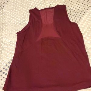Balance Collection Burgundy Crop Top